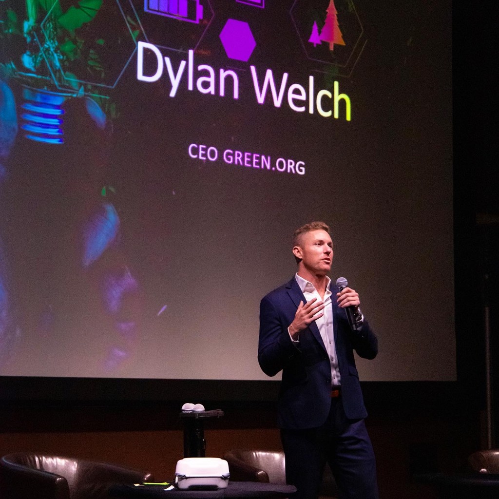 Green.org Founder & CEO, Dylan Welch, at the Green Summit in New York City