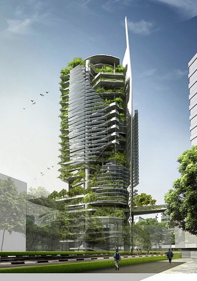Vertical Farms as Green Building Features