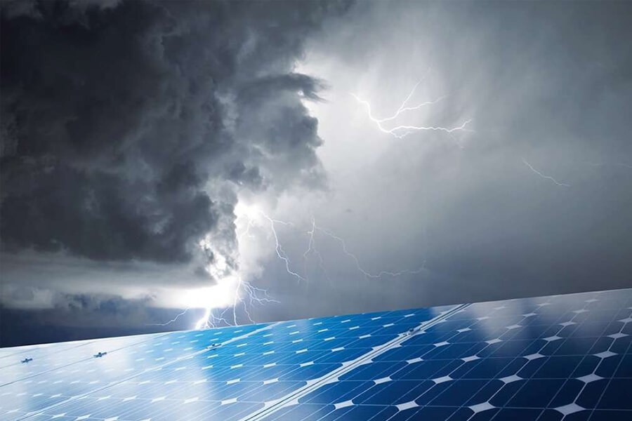 Solar Energy's Vulnerability to Extreme Weather Events