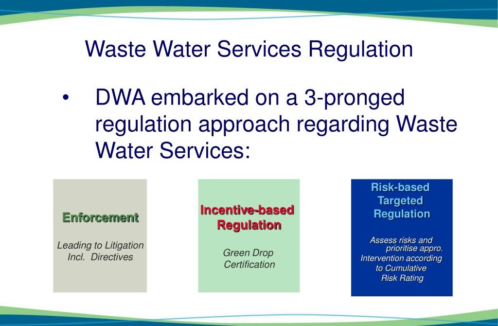 Role of Policy and Regulations in Wastewater Management