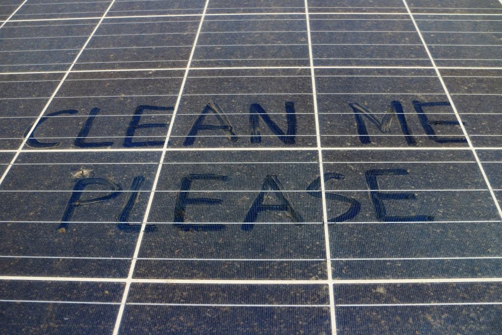 Solar panels dirty