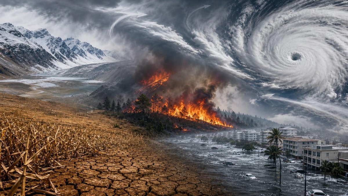 Five global weather extremes caused by El Niño: drought, flooding, wildfire, snow drought, and hurricanes